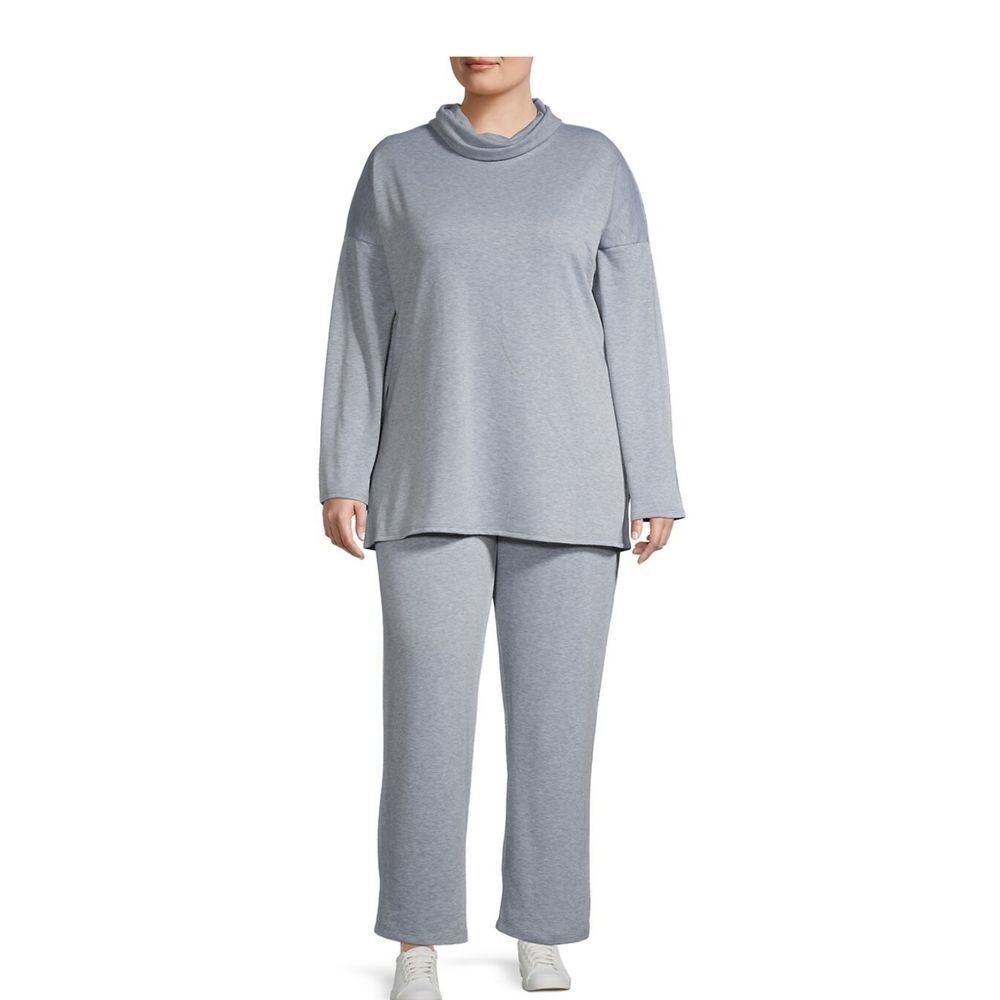 Tiana Plus 2-piece cowl neck top and pant set